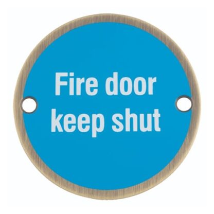 EuroSpec SEX1016AB Signage Fire Door - Keep Shut (LEAD TIME: 2-3 DAYS)