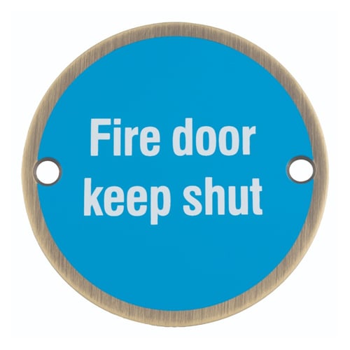 EuroSpec SEX1016AB Signage Fire Door - Keep Shut (LEAD TIME: 2-3 DAYS)