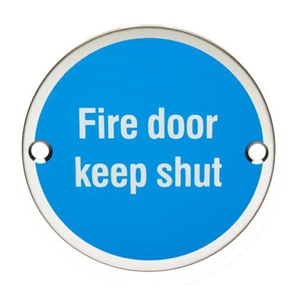 Eurospec SEX1016BSS Signage Fire Door Keep Shut (LEAD TIME: 2-3 DAYS) - Image 2