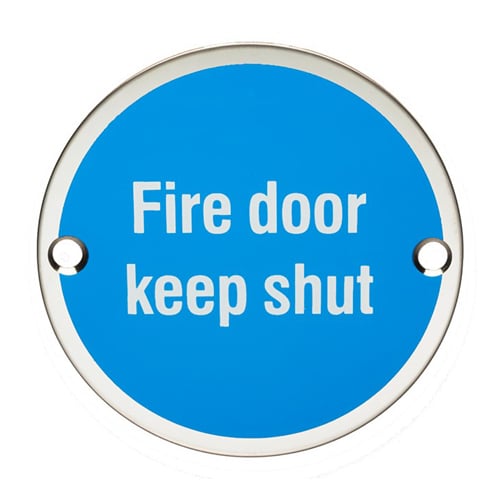 Eurospec SEX1016BSS Signage Fire Door Keep Shut (LEAD TIME: 2-3 DAYS) - Image 2