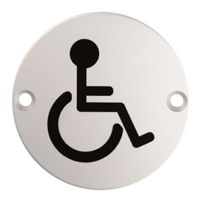 Eurospec SEX1017BSS Signage Disabled Symbol (LEAD TIME: 2-3 DAYS)
