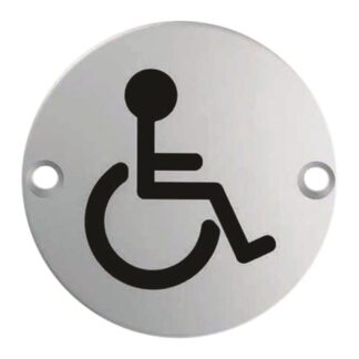 Eurospec SEX1017SSS Signage Disabled Symbol (LEAD TIME: 2-3 DAYS)