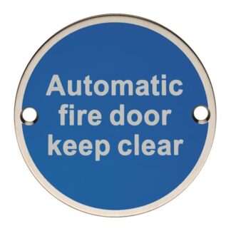 Eurospec SEX1022SSS Automatic Fire Door Keep Clear (LEAD TIME: 2-3 DAYS)