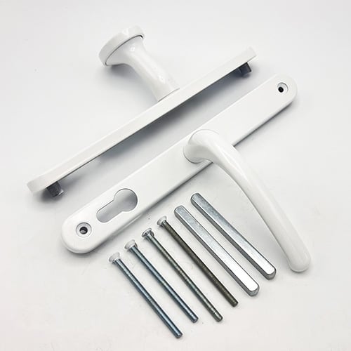 Cego Lever Moveable Pad UPVC Multipoint Door Handles - 70mm/92mm PZ Sprung 215mm Screw Centres - Image 3