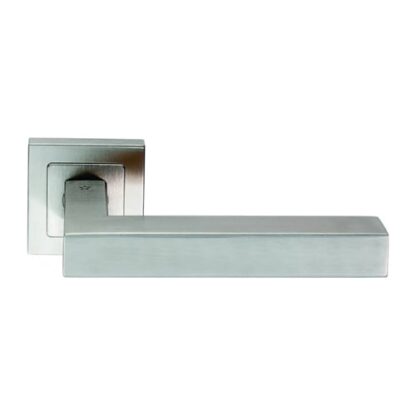 Eurospec SSL1401SSS Alvar Designer Lever On Sprung Square Rose (LEAD TIME: 2-3 DAYS)
