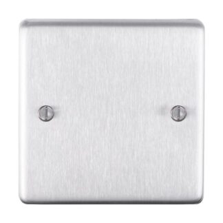 Eurolite SSS1B- Stainless Steel Single Blank Plate - Satin- Stainless Steel (LEAD TIME: 2-3 DAYS)