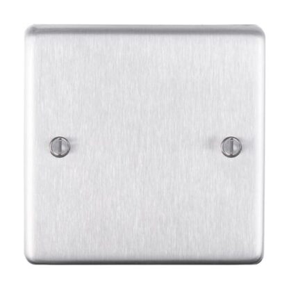 Eurolite SSS1B- Stainless Steel Single Blank Plate - Satin- Stainless Steel (LEAD TIME: 2-3 DAYS)