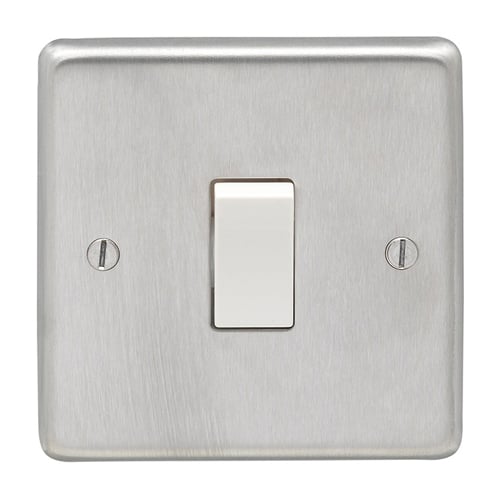 Eurolite SSS20ASWW- Stainless Steel 20Amp Switch - Satin- Stainless Steel (LEAD TIME: 2-3 DAYS)