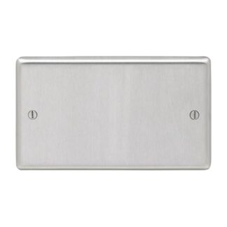 Eurolite SSS2B- Stainless Steel Double Blank Plate - Satin- Stainless Steel (LEAD TIME: 2-3 DAYS)