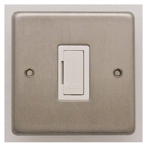 Eurolite SSSUSWFW- Stainless Steel Unswitched Fuse Spur - Satin- Stainless Steel (LEAD TIME: 2-3 DAYS)