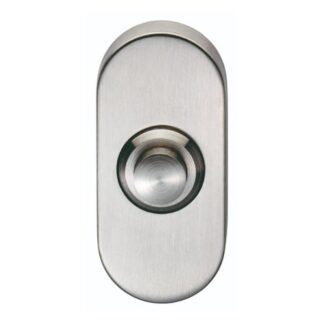 Eurospec SWE1030SSS Oblong Bell Push 64 x 30mm Concealed Fix - Satin Stainless Steel (LEAD TIME: 2-3 DAYS)