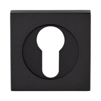 Serozzetta SZM001SQMB Square Euro Profile Escutcheon - Matt Black (LEAD TIME: 2-3 DAYS)