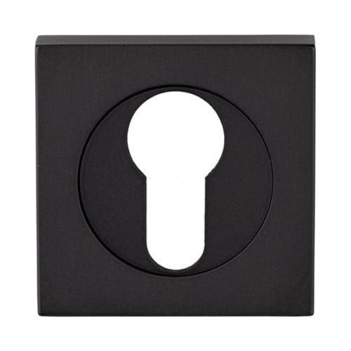 Serozzetta SZM001SQMB Square Euro Profile Escutcheon - Matt Black (LEAD TIME: 2-3 DAYS)