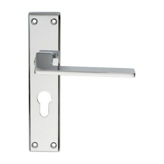 Serozzetta SZM034YCP Zone Lever On Euro Lock Backplate (LEAD TIME: 2-3 DAYS)