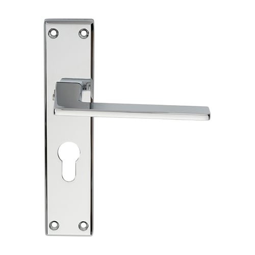 Serozzetta SZM034YCP Zone Lever On Euro Lock Backplate (LEAD TIME: 2-3 DAYS)