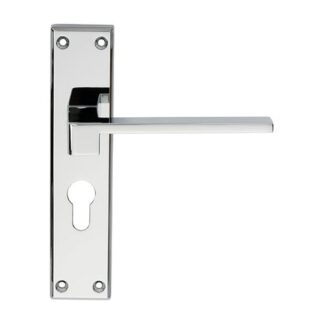 Serozzetta SZM371YCP Equi Lever On Euro Lock Backplate (LEAD TIME: 2-3 DAYS)