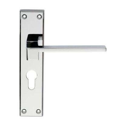 Serozzetta SZM371YCP Equi Lever On Euro Lock Backplate (LEAD TIME: 2-3 DAYS)