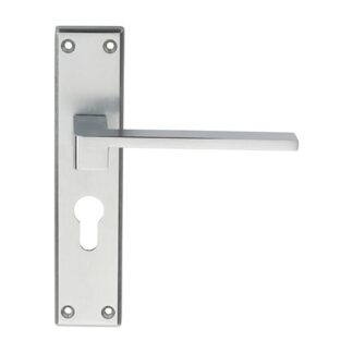 Serozzetta SZM371YSC Equi Lever On Euro Lock Backplate (LEAD TIME: 2-3 DAYS)