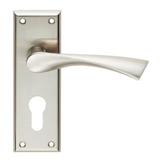 Serozzetta SZR021YSN Venti Lever On Euro Lock Backplate (LEAD TIME: 2-3 DAYS)
