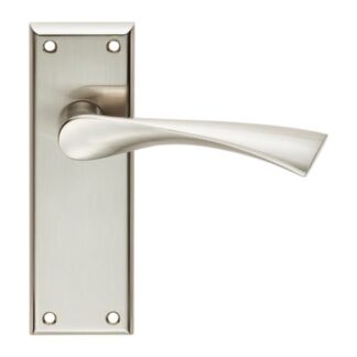 Serozzetta SZR022SN Venti Lever On Latch Backplate (LEAD TIME: 2-3 DAYS)