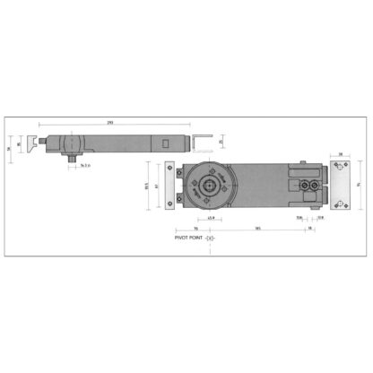 Axim 8800 Size 2 Transom Closer With Hold Open - Image 2