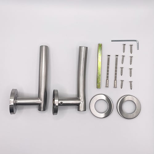 TSS Fire Rated Stainless Steel (SSS) 19mm Arched Lever On Rose Furniture - Image 3