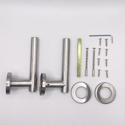 TSS Fire Rated Stainless Steel (SSS) 19mm T Bar Lever On Rose Furniture - Image 3