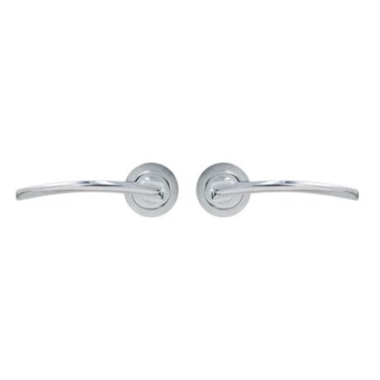 TSS Golf Lever Handle on Round Rose Door Furniture - Image 2
