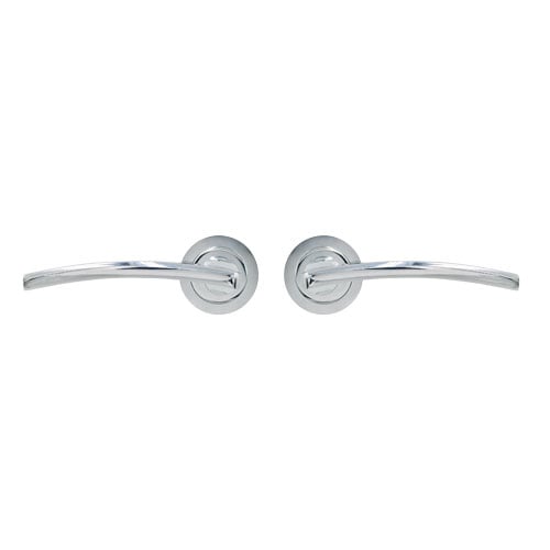 TSS Golf Lever Handle on Round Rose Door Furniture - Image 2