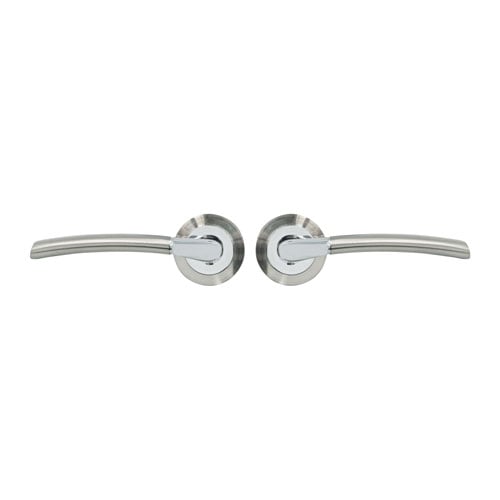 TSS Delta Lever Handles on Round Rose Door Furniture - Image 2