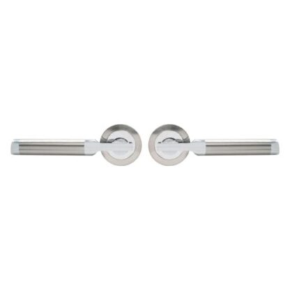 TSS Echo Lever Handles on Round Rose Door Furniture - Image 2