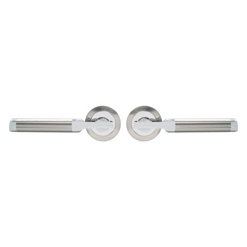 TSS Echo Lever Handles on Round Rose Door Furniture - Image 2