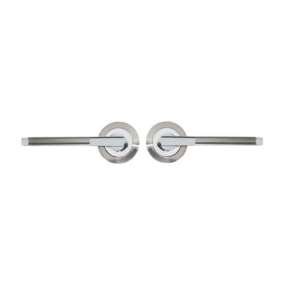 TSS Foxtrot Lever Handle on Round Rose Door Furniture - Image 2
