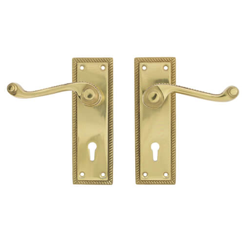 TSS Georgian Scroll Lever on Plate Furniture - Image 2
