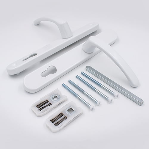 TSS Lever Lever UPVC Multipoint Door Handles -  92mm PZ Sprung 210mm Screw Centres - Image 7