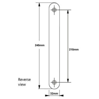 TSS French Door External Blanking Plate 215mm Screw Centres - Image 6