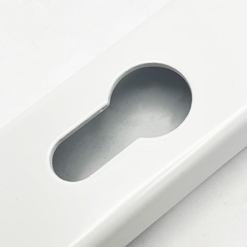 TSS Lever Lever UPVC Multipoint Door Handles - 92mm PZ Sprung - 215mm Screw Centres - 260mm Long Backplate - 3x Fixing Points - Image 9