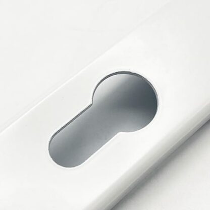 TSS Lever Moveable Pad UPVC Multipoint Door Handles - 92mm PZ - Sprung - 215mm Screw Centres - 3x Fixings - Image 5