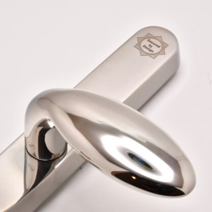 TSS TS007 2 Star Grade 304 Stainless Steel Lever Moveable Pad (Offset) UPVC Multipoint Door Handles - 92/62mm PZ Sprung 210mm Screw Centres - Image 5