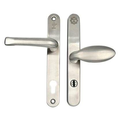 TSS TS007 2 Star Grade 304 Stainless Steel Lever Moveable Pad (Offset) UPVC Multipoint Door Handles - 92/62mm PZ Sprung 210mm Screw Centres - Image 10