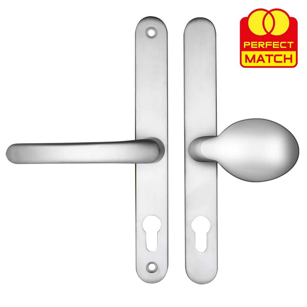 TSS Lever Moveable Pad UPVC Multipoint Door Handles - 68mm PZ Sprung 215mm Screw Centres - Image 6