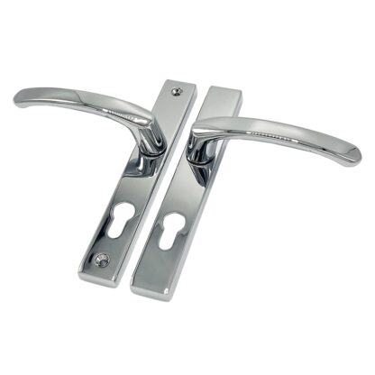 TSS Lever Lever UPVC Multipoint Door Handles - 70mm PZ - Sprung - 180mm Screw Centres - 7mm Follower - Image 9