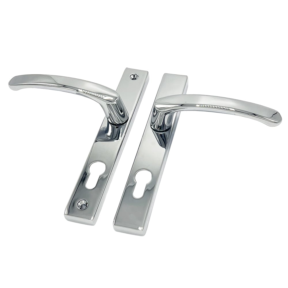 TSS Lever Lever UPVC Multipoint Door Handles - 72mm PZ - Sprung - 180mm Screw Centres - Image 9
