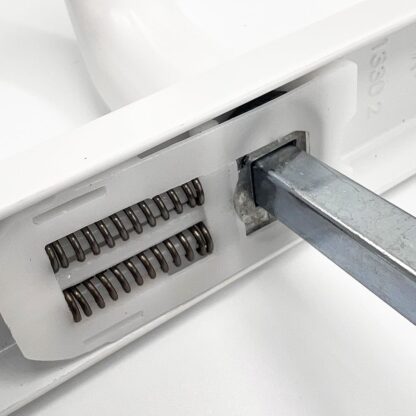 TSS Lever Lever UPVC Multipoint Door Handles - 72mm PZ - Sprung - 180mm Screw Centres - Image 4