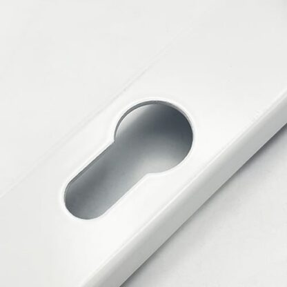 TSS Lever Moveable Pad Offset UPVC Multipoint Door Handles - 92/62mm PZ - Sprung - 240mm Screw Centres - Image 5