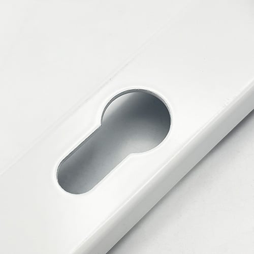 TSS Lever Moveable Pad Offset UPVC Multipoint Door Handles - 92/62mm PZ - Sprung - 240mm Screw Centres - Image 5