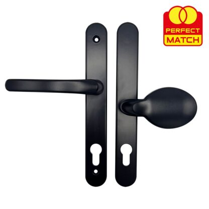 TSS Offset Lever Moveable Pad Multipoint Door Handles - 95/65mm PZ - Sprung - 200mm Screw Centres - Image 6