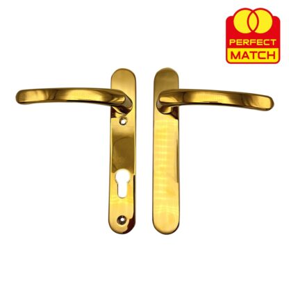 TSS Blank External Lever Lever French Door Multipoint Handles – 92mm PZ Sprung 122mm Screw Centres - Image 6