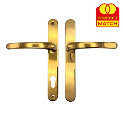 TSS Blank External Lever Lever French Door Multipoint Handles – 92mm PZ Sprung 215mm Screw Centres - Image 6
