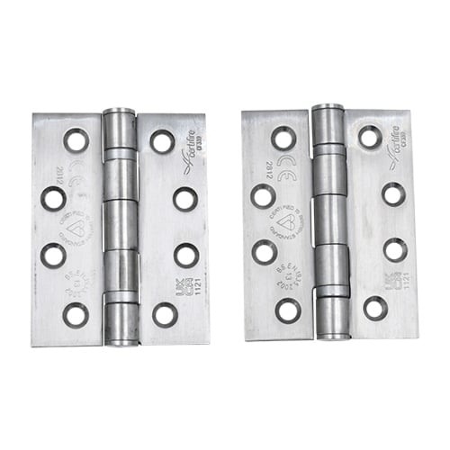 TSS BS EN Grade 13 Ball Bearing Hinge, Grade 316 Stainless Steel, 102mm x  76mm